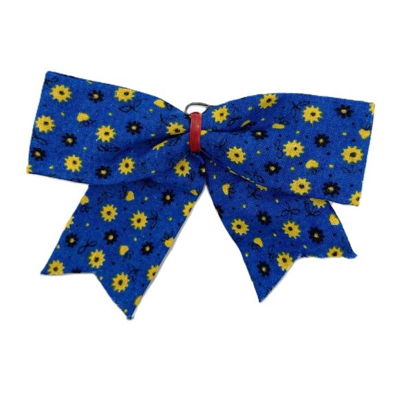 Lot of 4 Vintage Quilted Fabric Patchwork Christmas Tree Ornaments Handmade - Picture 6 of 12